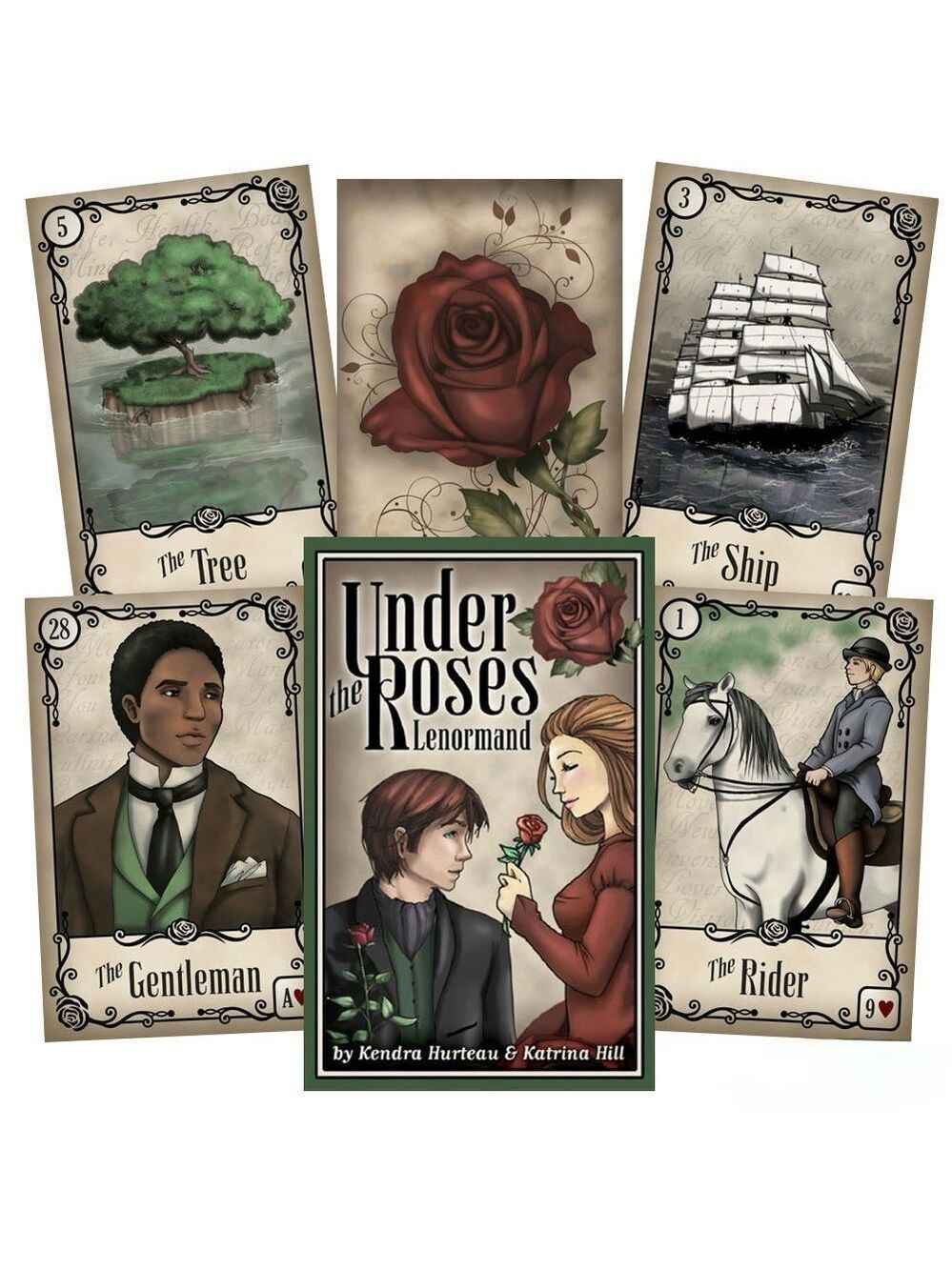 Under the Roses Lenormand Deck - Romantic & Intuitive Cartomancy Cards